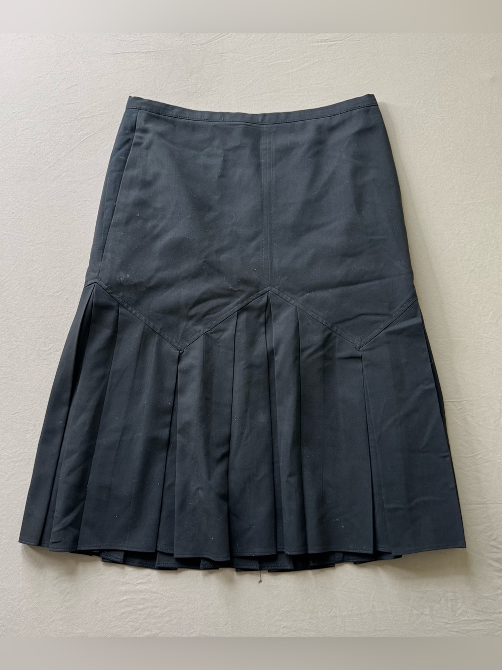 Vintage A-Line Midi Pleated Skirt